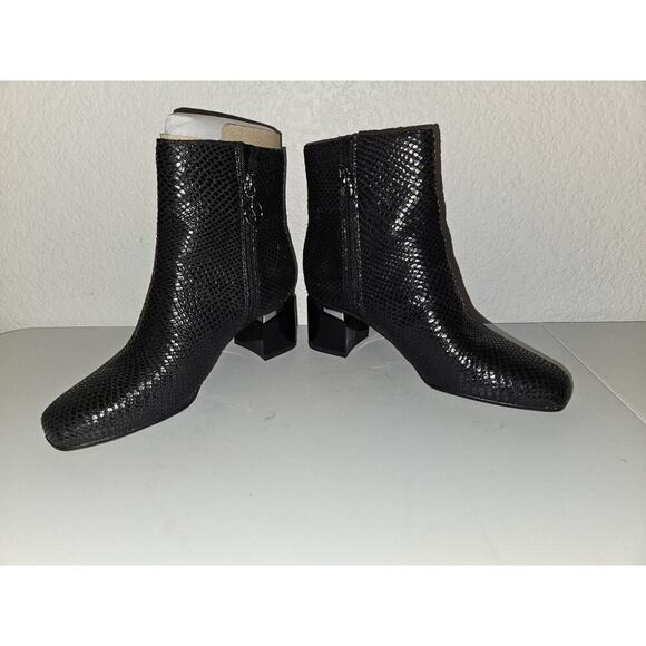Franco Sarto Women's Marquee Ankle Boot Black Snake MSRP Size 6 $104 - Picture 5 of 12